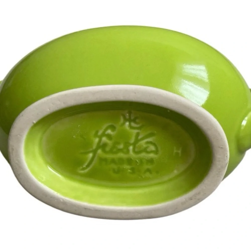 Fiesta (Fiestaware) Sauceboat, Chartreuse or Lemongrass glaze pristine condition